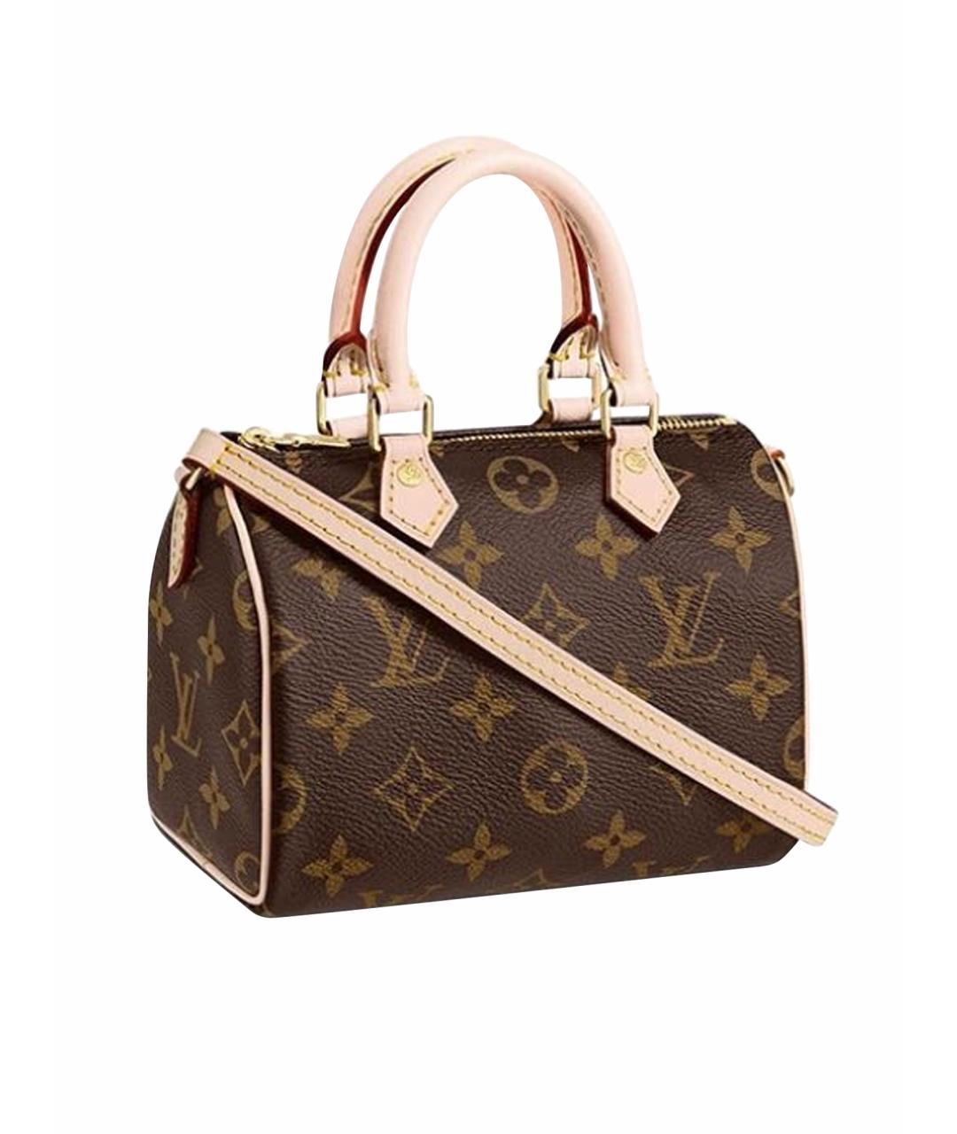 LOUIS VUITTON Коричневая сумка с короткими ручками, фото 1