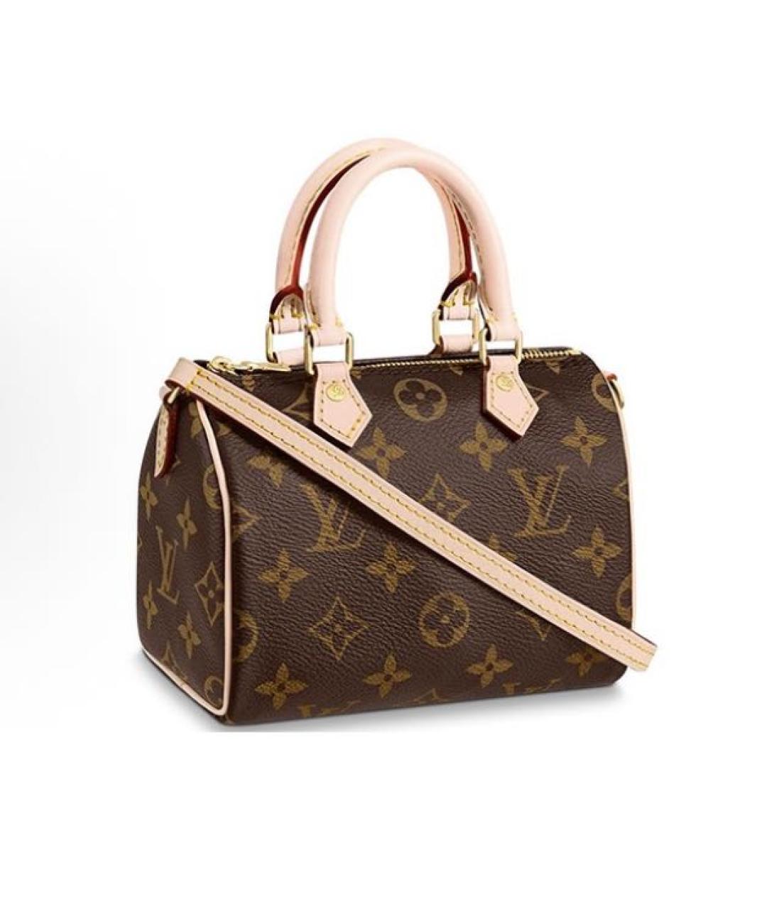 LOUIS VUITTON Коричневая сумка с короткими ручками, фото 5