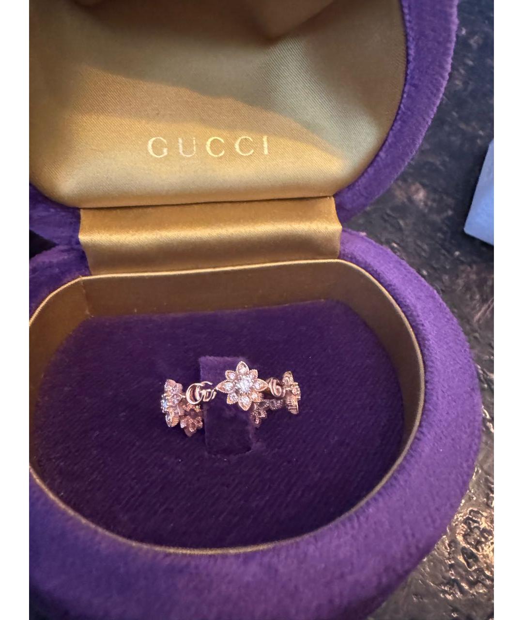 GUCCI Золотое кольцо из розового золота, фото 7