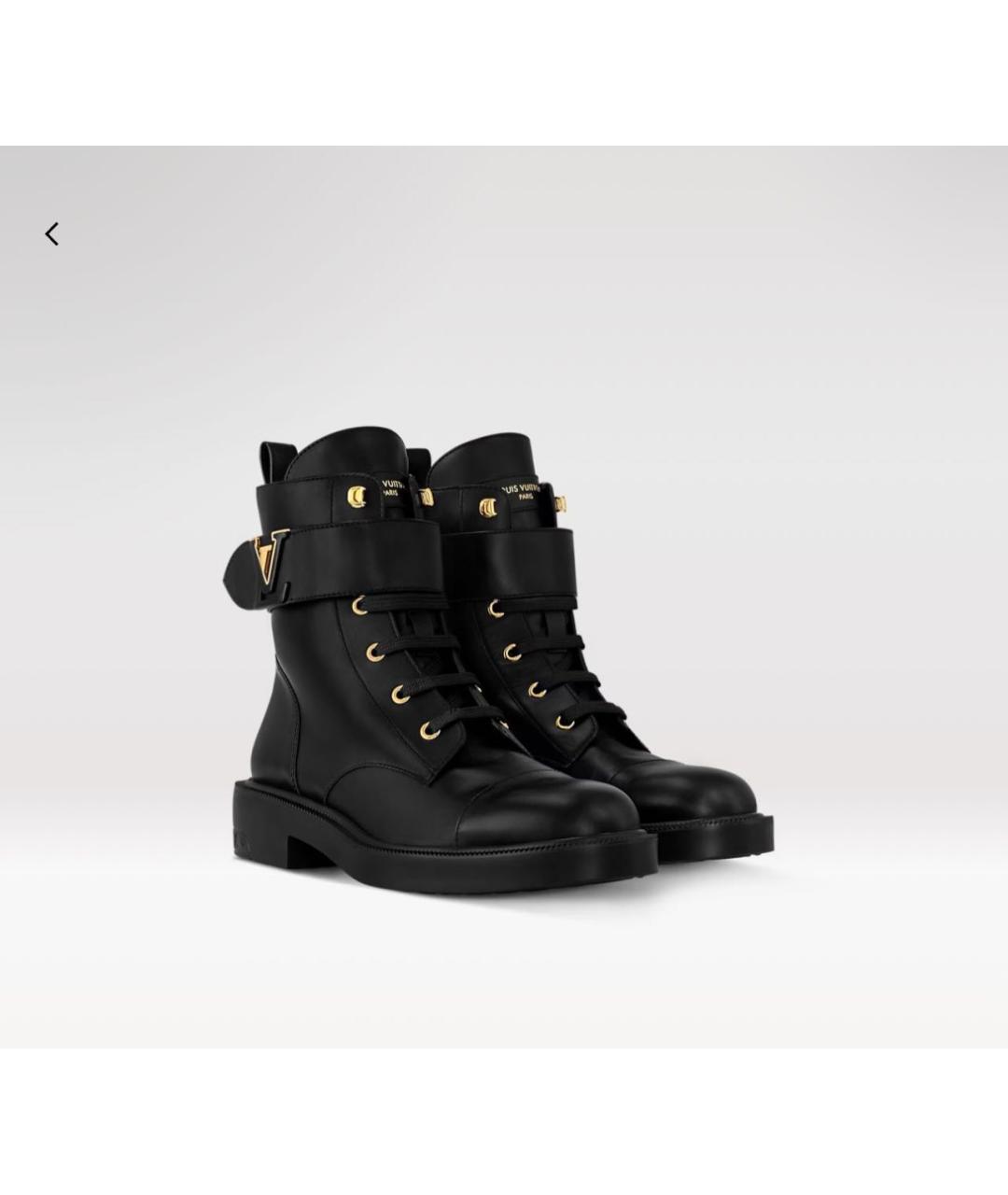 LOUIS VUITTON Черные сапоги, фото 2