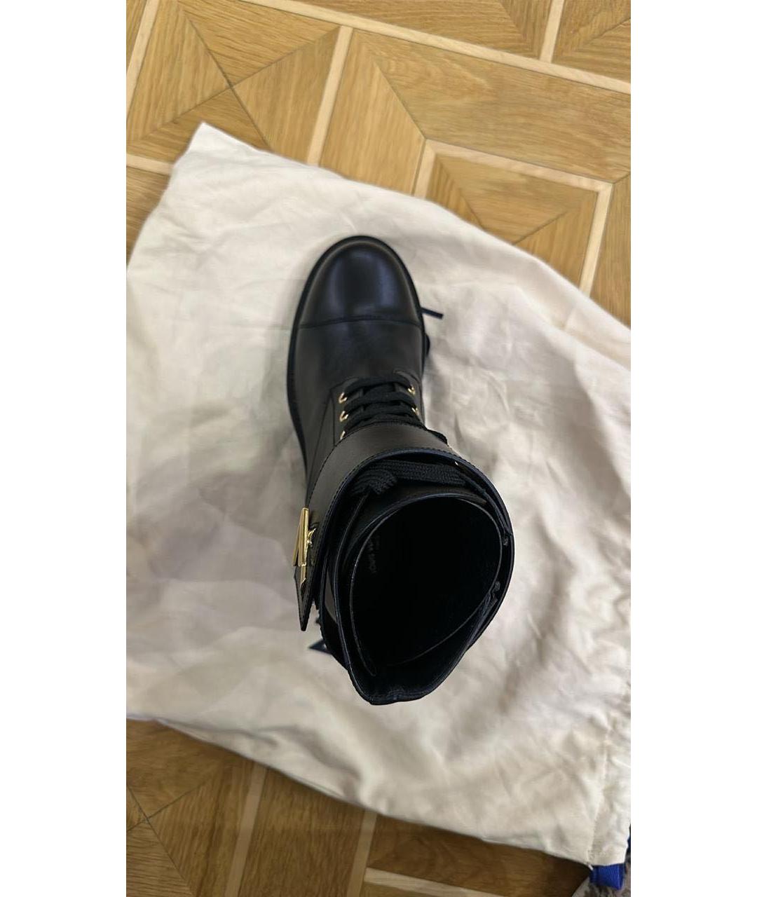 LOUIS VUITTON Черные сапоги, фото 5