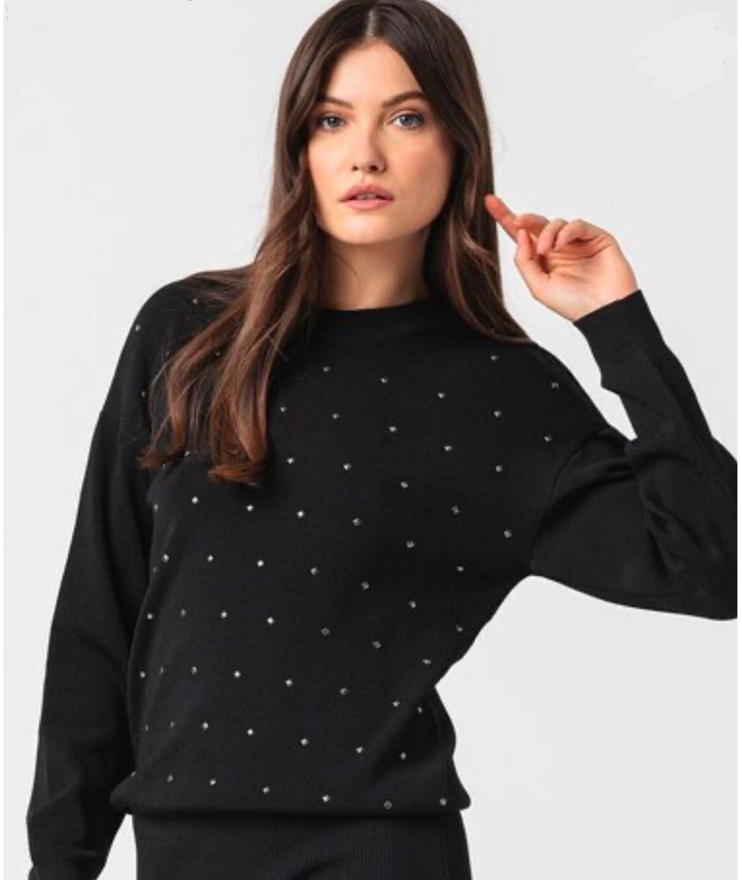 ARMANI EXCHANGE Черное вискозное повседневное платье, фото 6