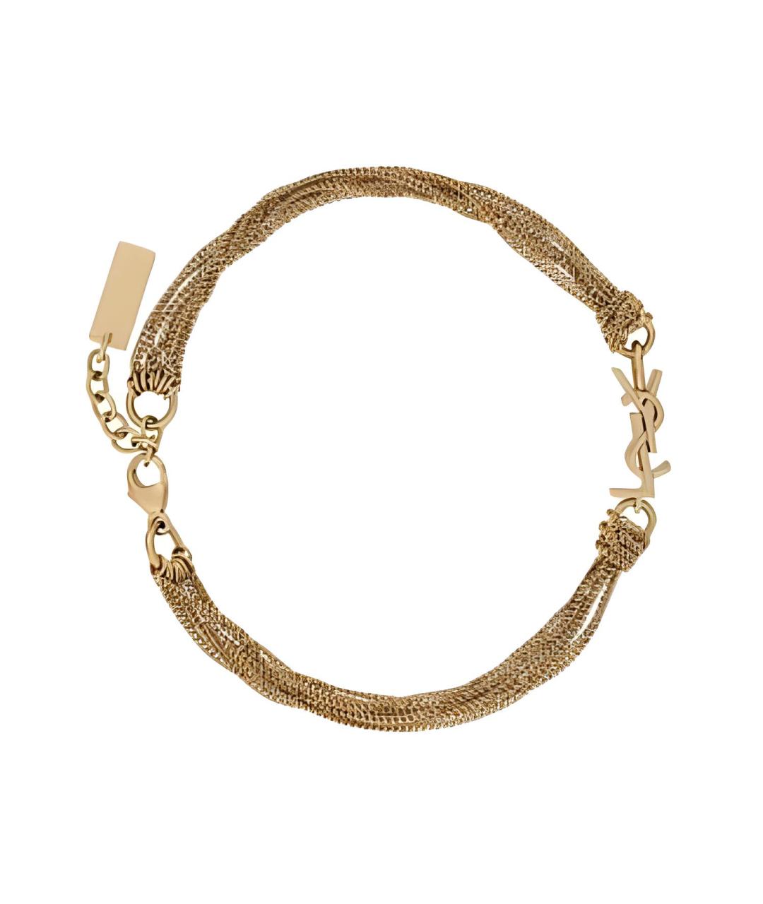 SAINT LAURENT Золотой браслет, фото 2
