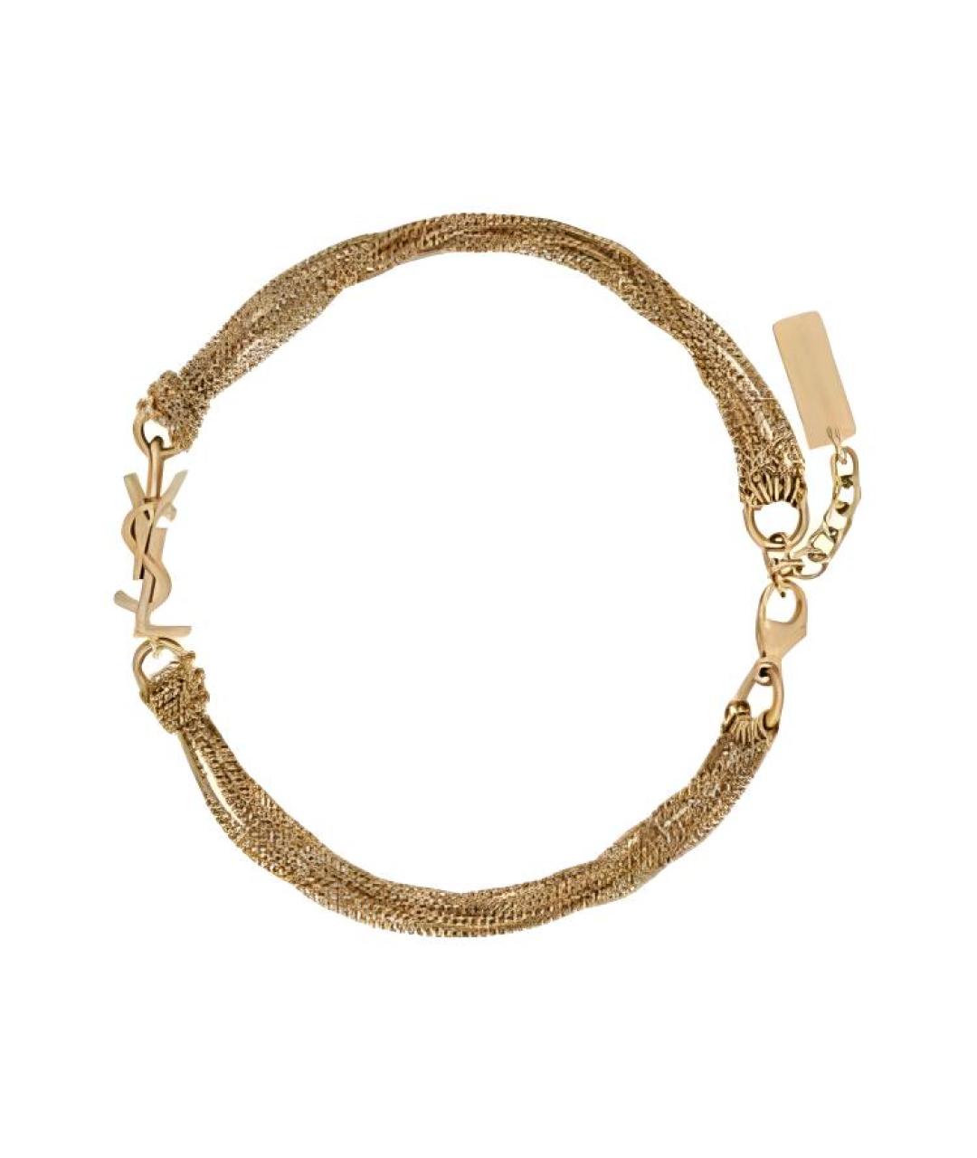 SAINT LAURENT Золотой браслет, фото 1