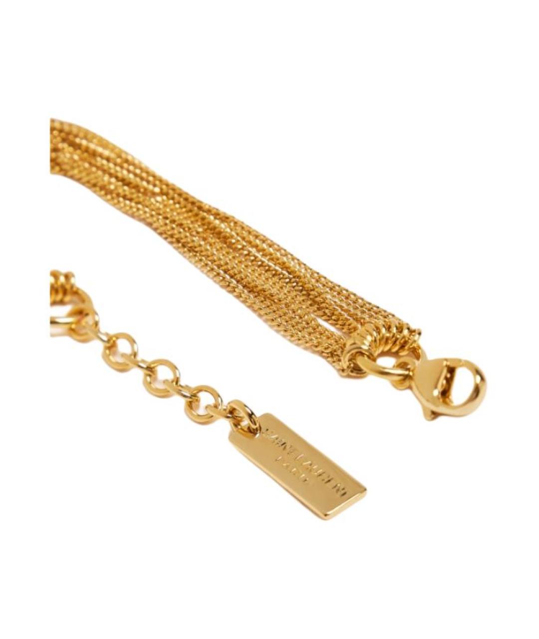 SAINT LAURENT Золотой браслет, фото 4