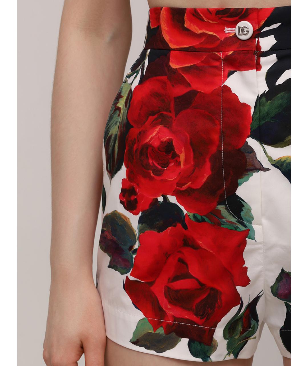 DOLCE&GABBANA Мульти хлопковые шорты, фото 5