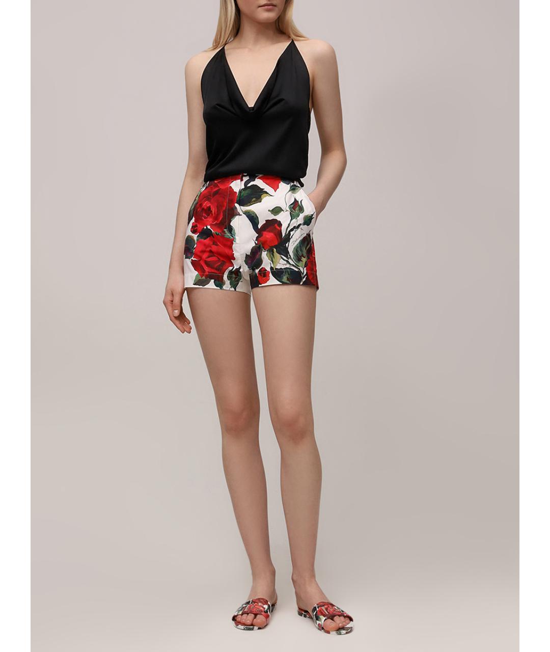 DOLCE&GABBANA Мульти хлопковые шорты, фото 2