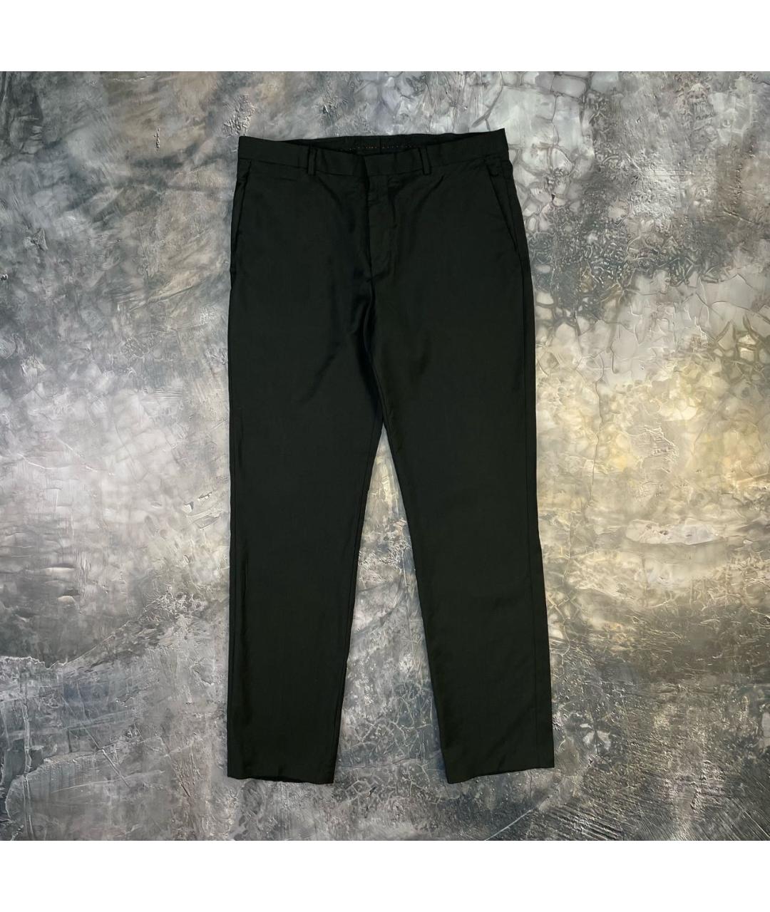 HUGO BOSS Черные шерстяные классические брюки, фото 9
