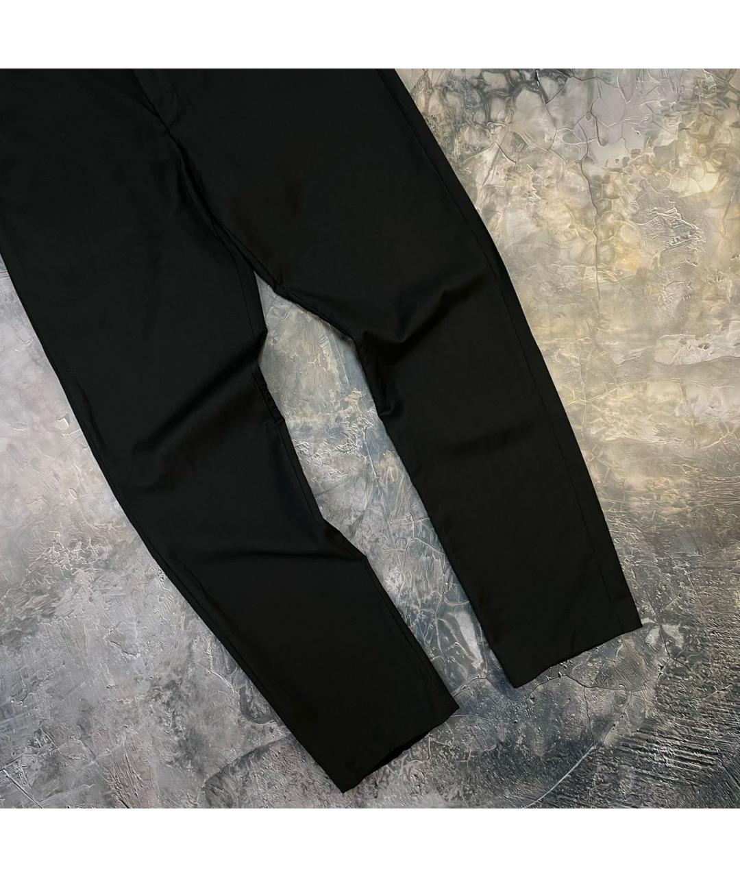 HUGO BOSS Черные шерстяные классические брюки, фото 3