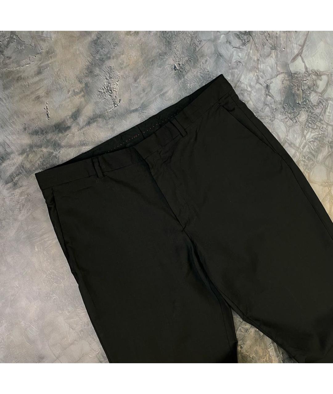 HUGO BOSS Черные шерстяные классические брюки, фото 2