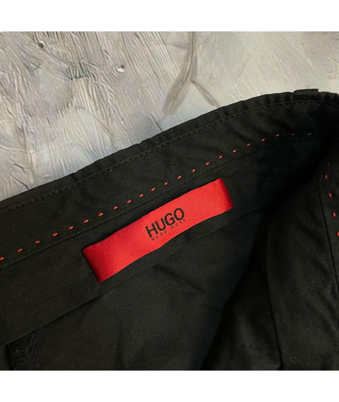 HUGO BOSS Черные шерстяные классические брюки, фото 6