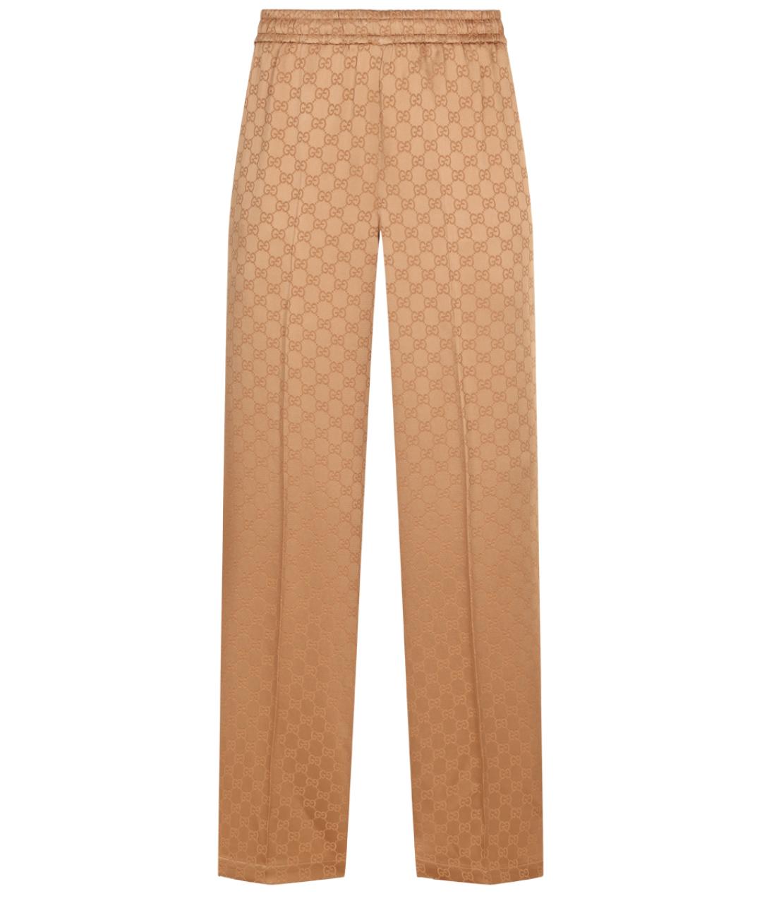 GUCCI Бежевые брюки широкие, фото 1
