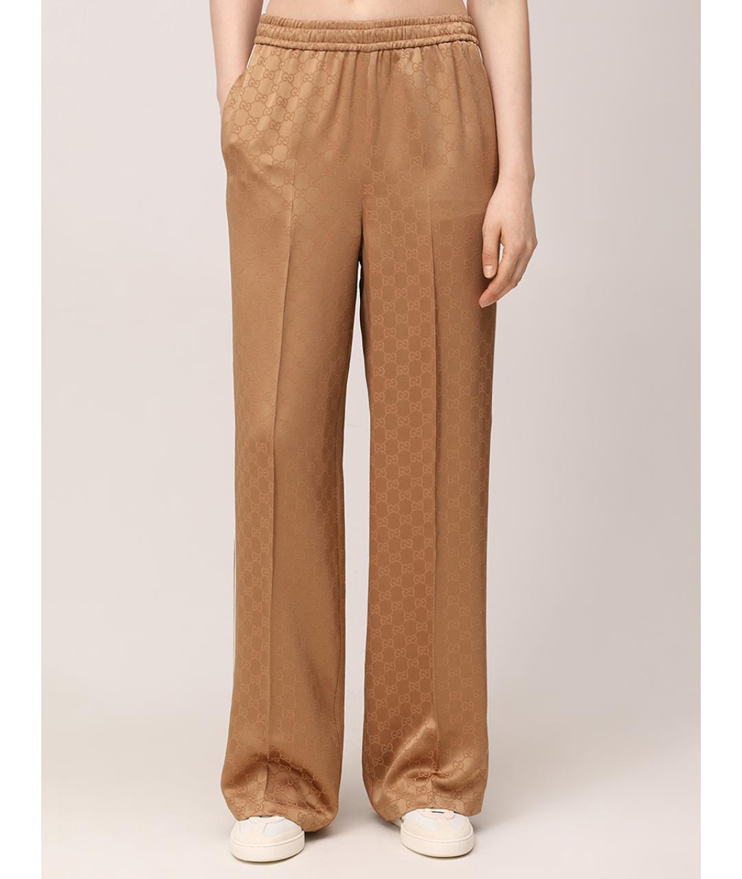 GUCCI Бежевые брюки широкие, фото 4