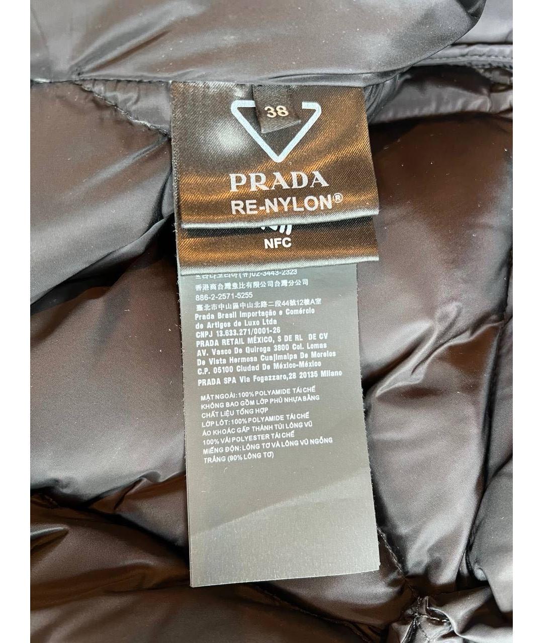 PRADA Черный пуховик, фото 6
