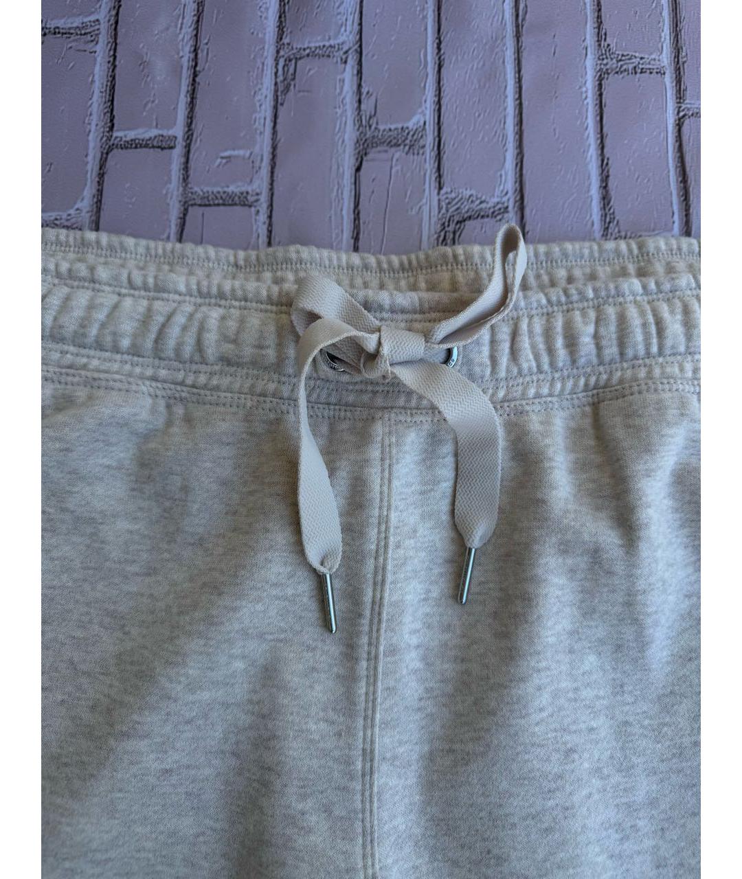 CALVIN KLEIN Бежевые хлопковые спортивные брюки и шорты, фото 5