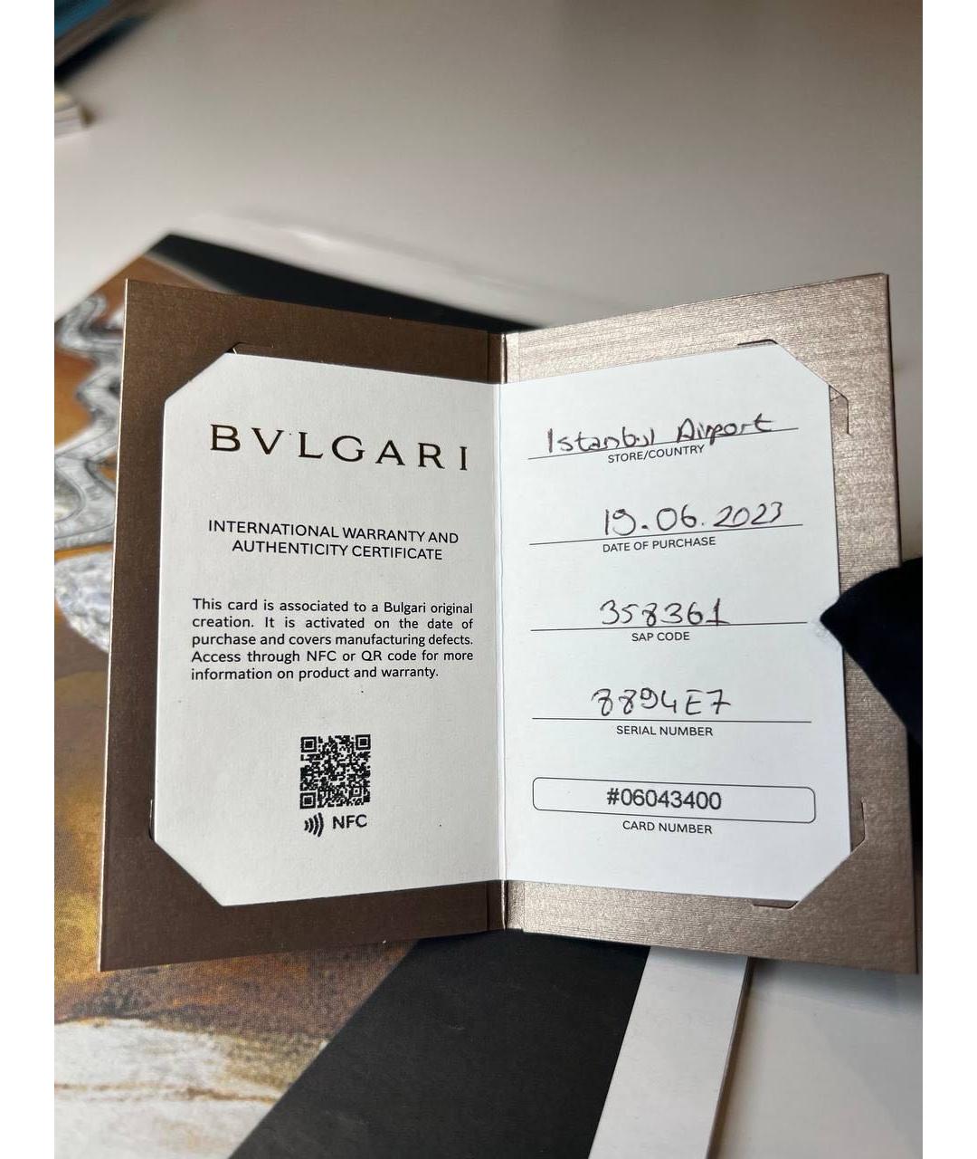 BVLGARI Золотые серьги из розового золота, фото 3
