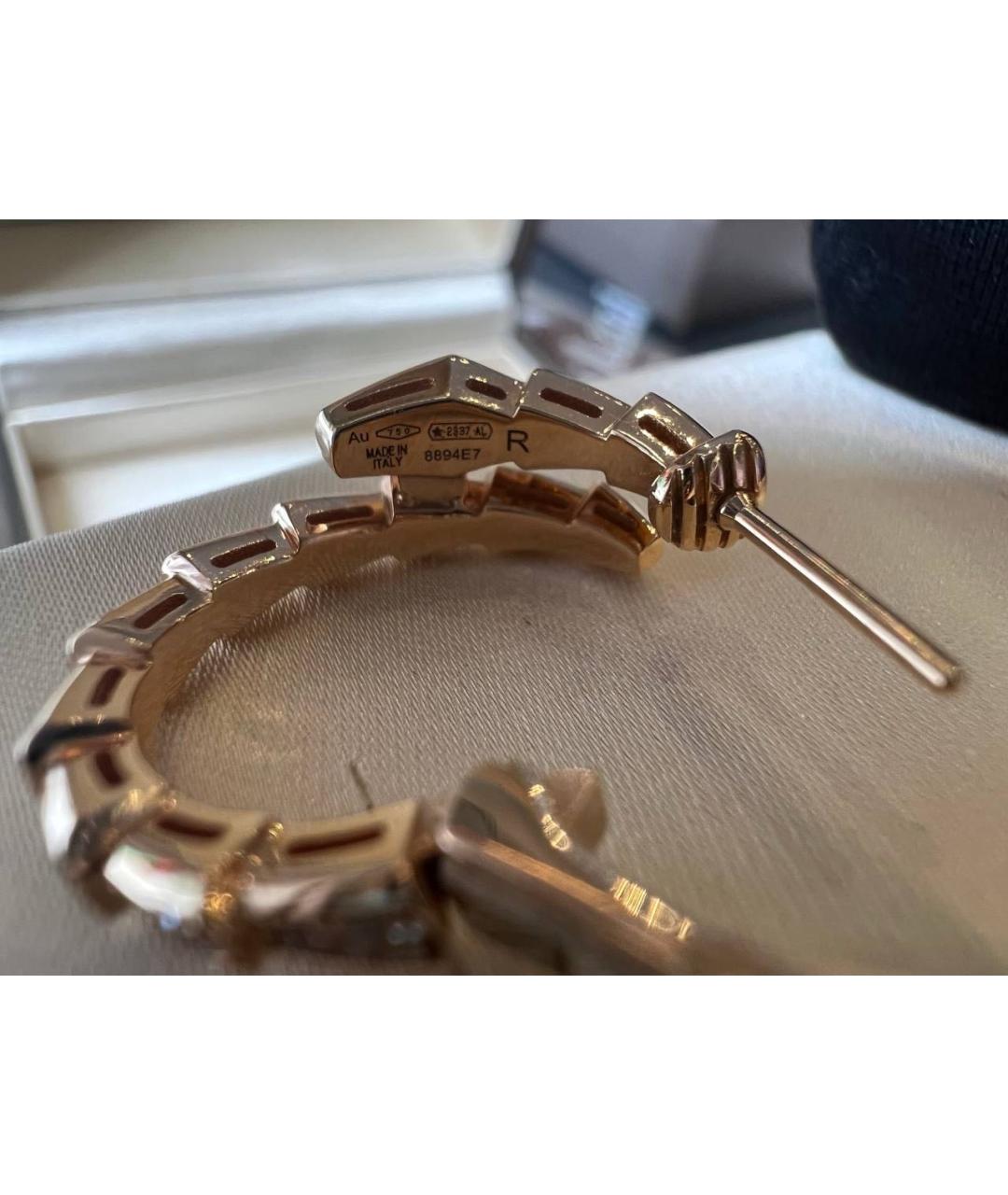 BVLGARI Золотые серьги из розового золота, фото 6