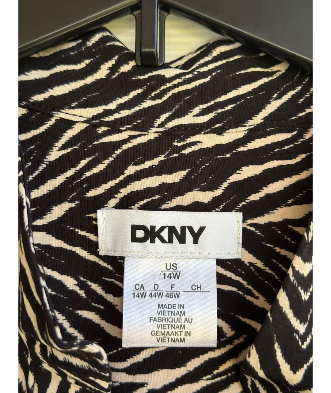 DKNY Черное полиэстеровое повседневное платье, фото 5
