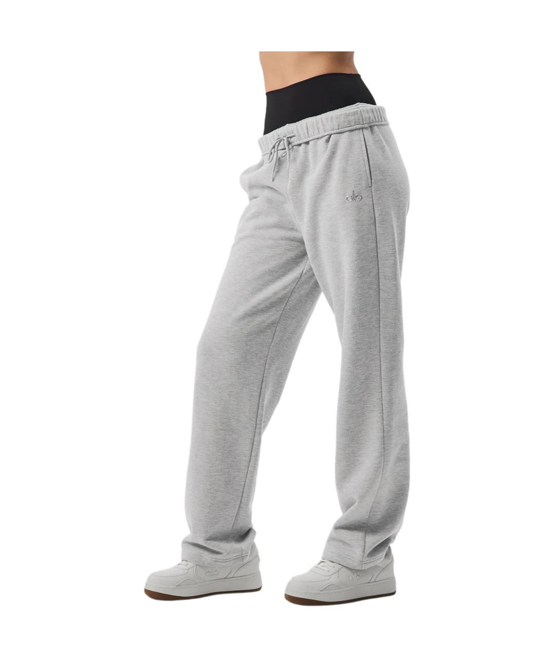 ALO YOGA Серые спортивные брюки и шорты, фото 3