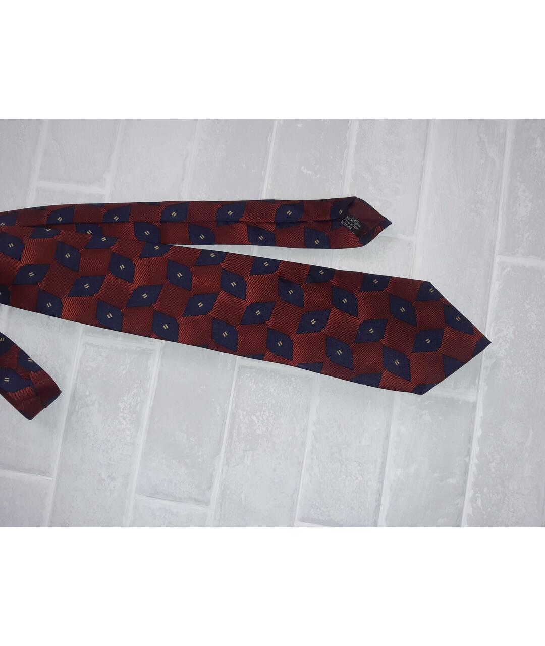 GIORGIO ARMANI Бордовый шелковый галстук, фото 5