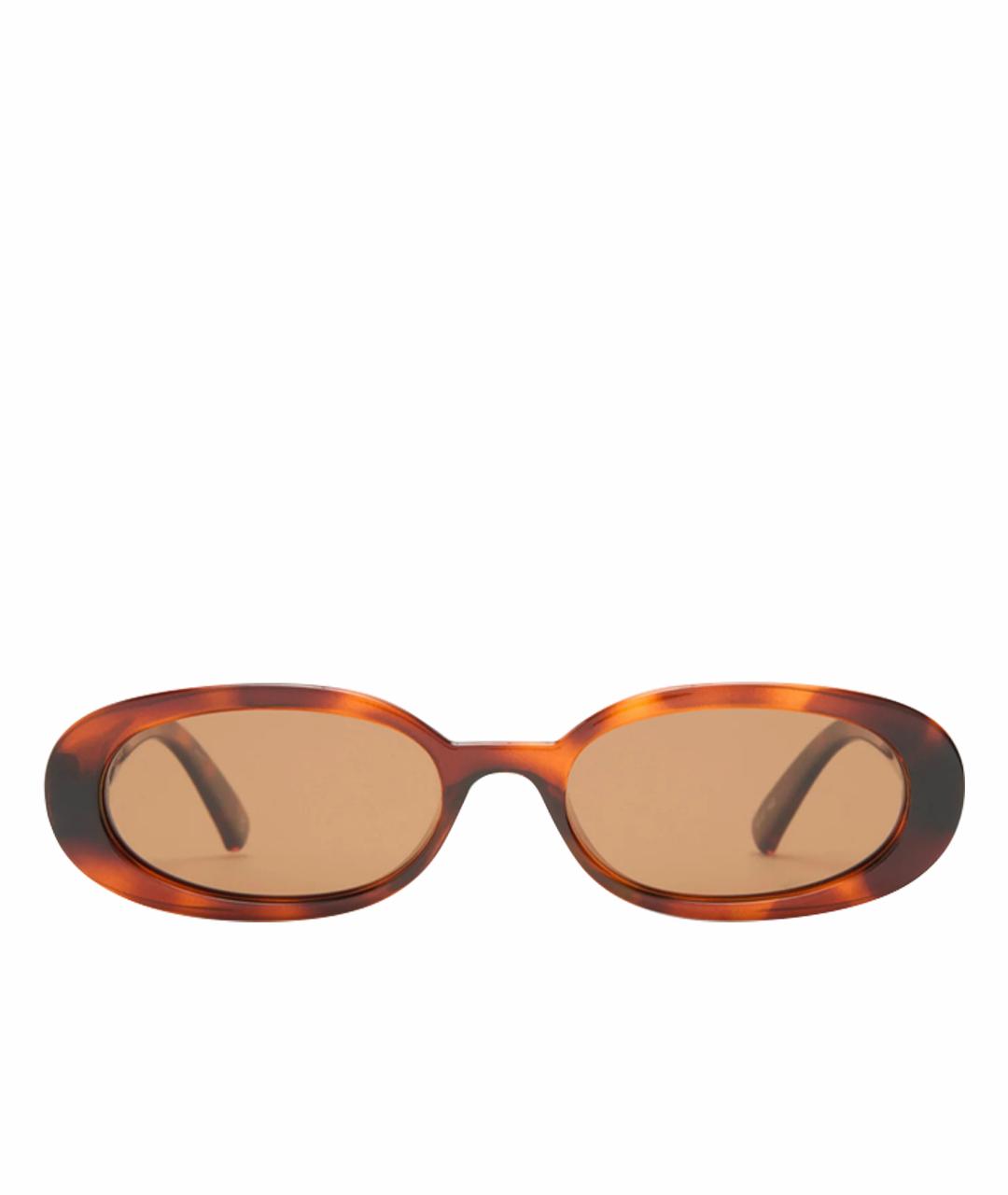LE SPECS Коричневые пластиковые солнцезащитные очки, фото 1