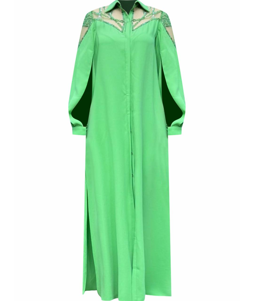 ZUHAIR MURAD Зеленые шифоновое вечернее платье, фото 1