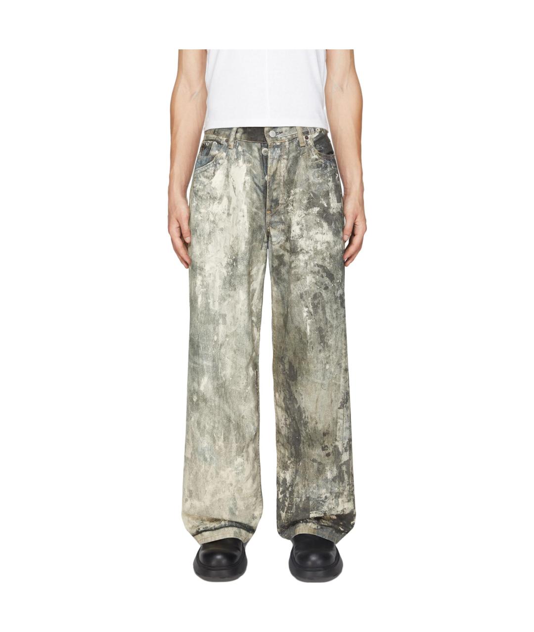 ACNE STUDIOS Серые хлопковые прямые джинсы, фото 2