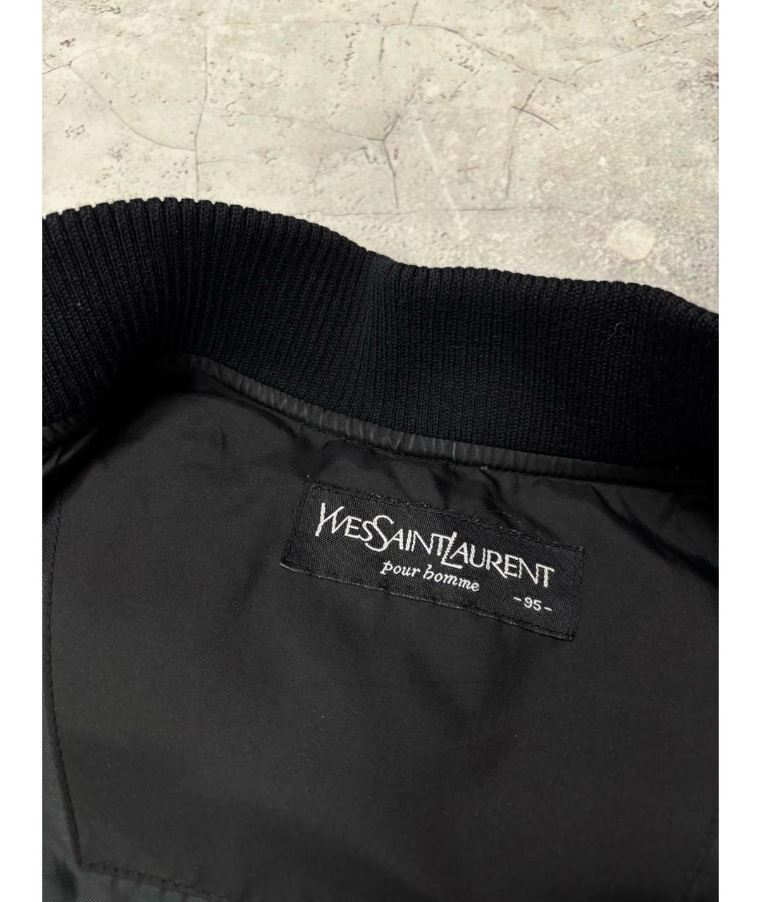 SAINT LAURENT Черный жилет, фото 5