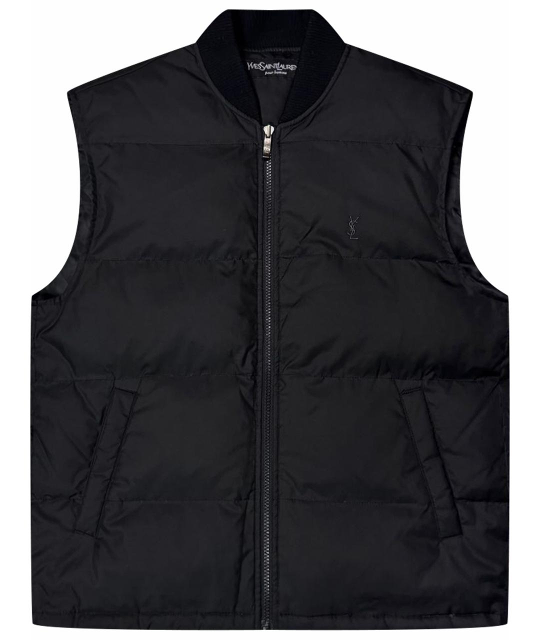 SAINT LAURENT Черный жилет, фото 1