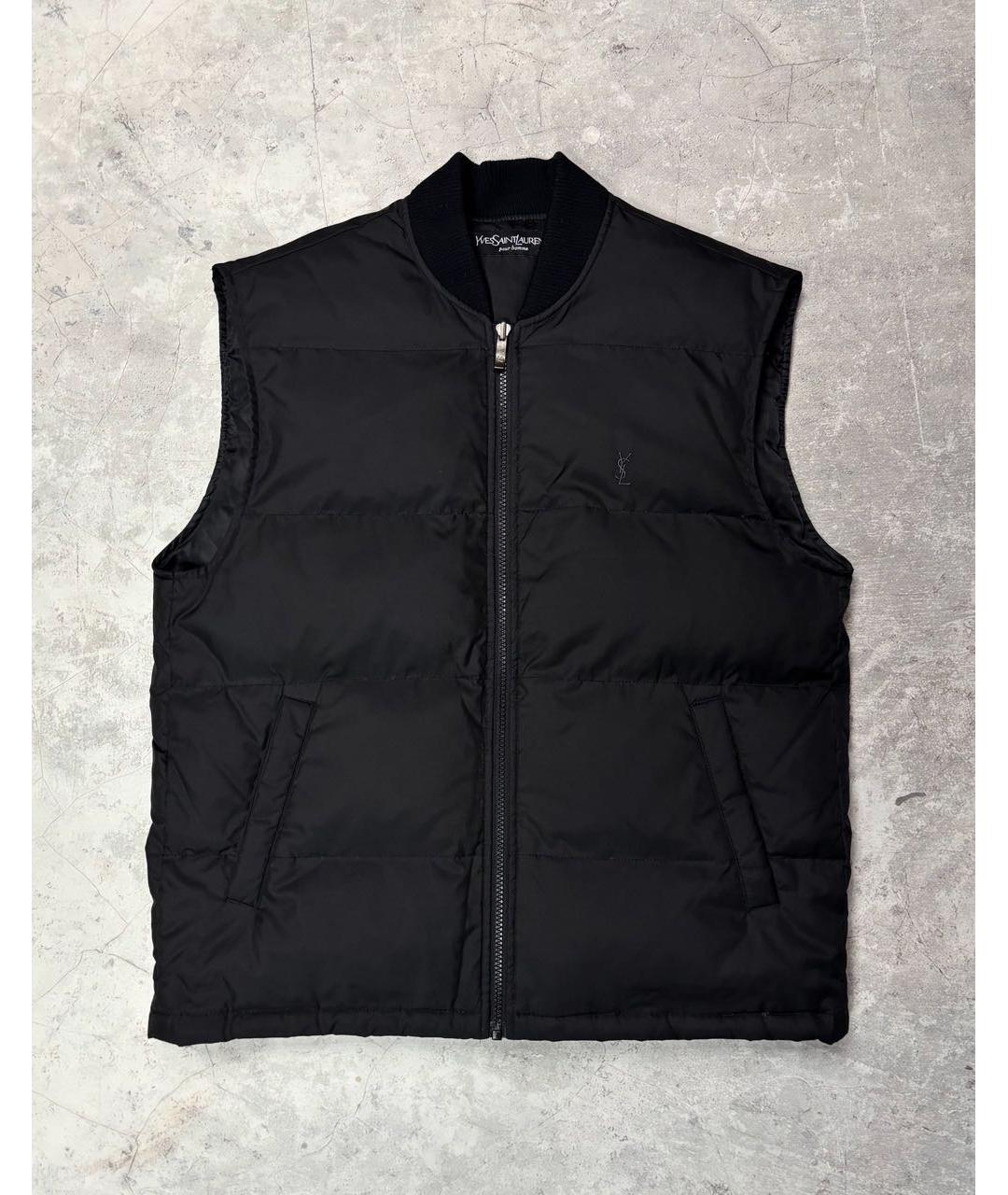 SAINT LAURENT Черный жилет, фото 8