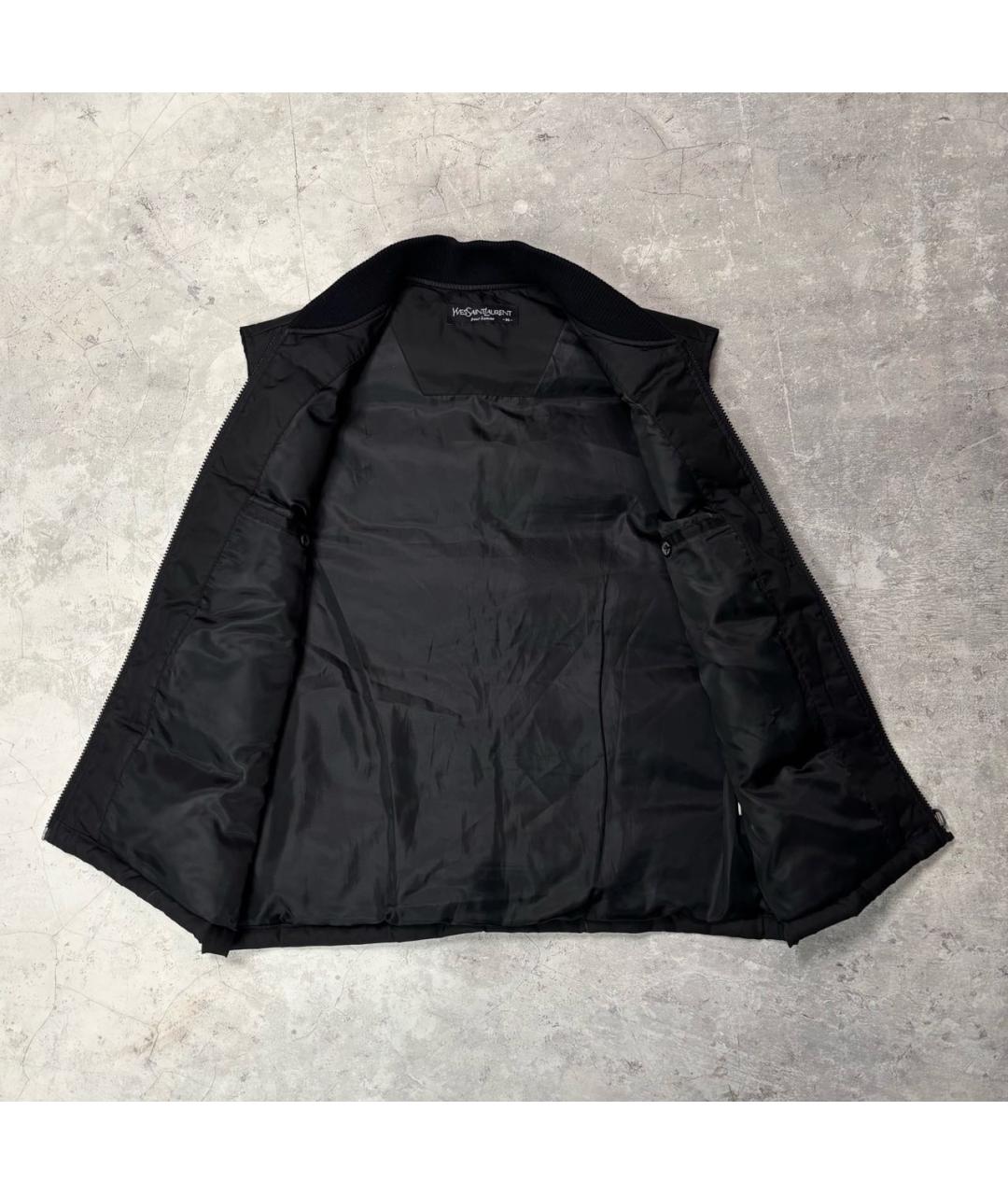 SAINT LAURENT Черный жилет, фото 3