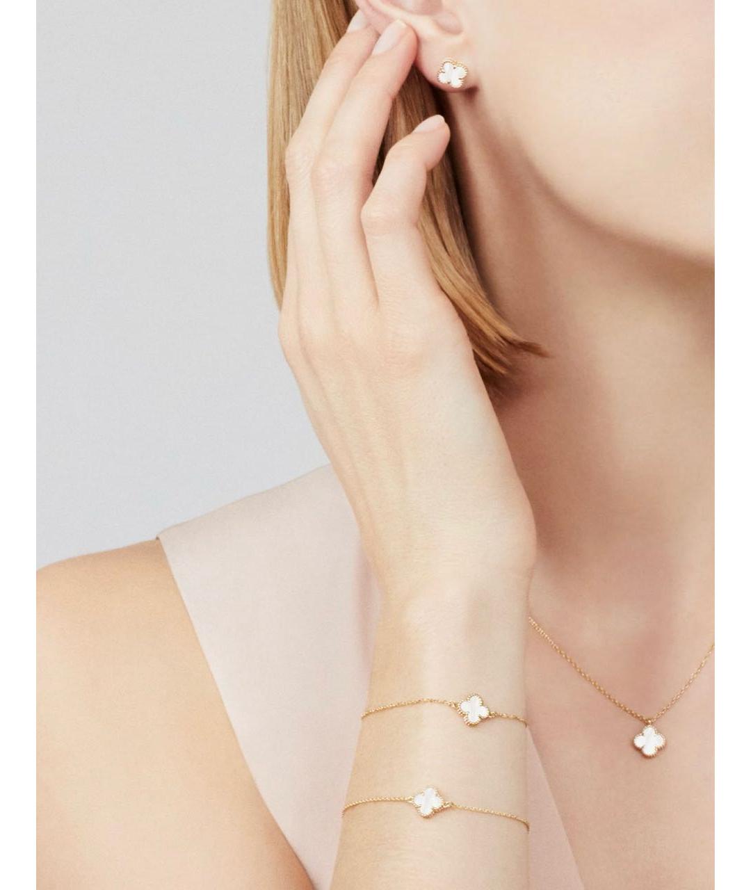 VAN CLEEF & ARPELS Белая подвеска из желтого золота, фото 6
