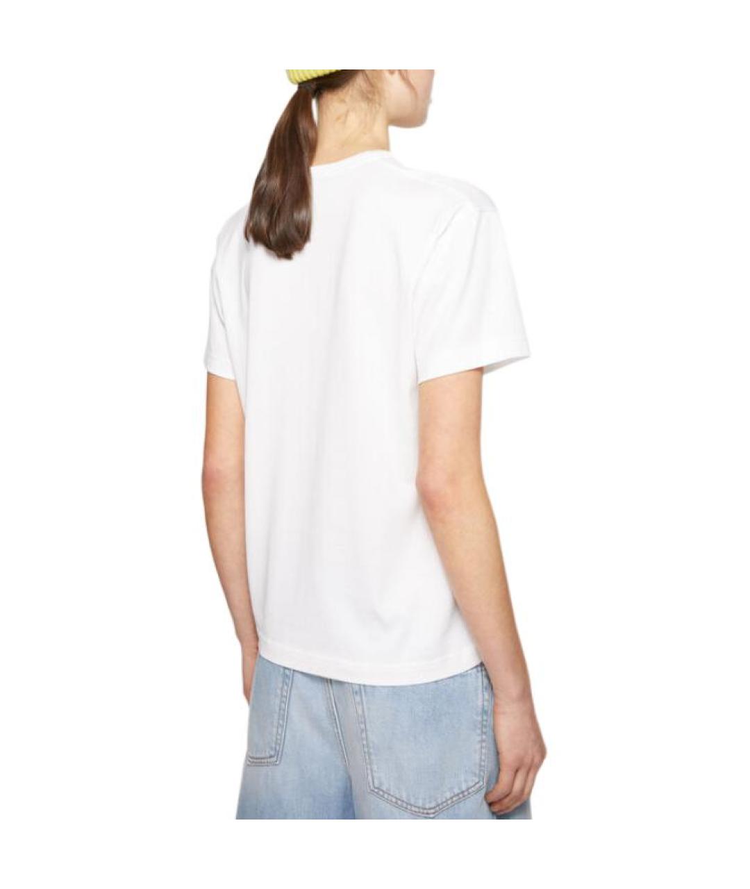 ACNE STUDIOS Белая хлопковая футболка, фото 2