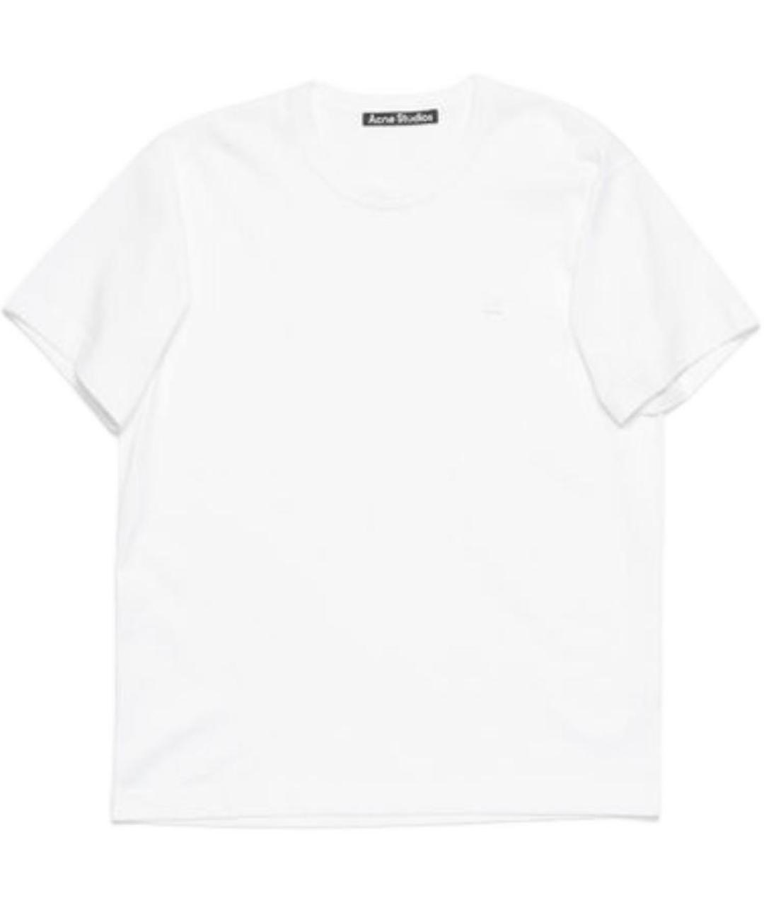 ACNE STUDIOS Белая хлопковая футболка, фото 1