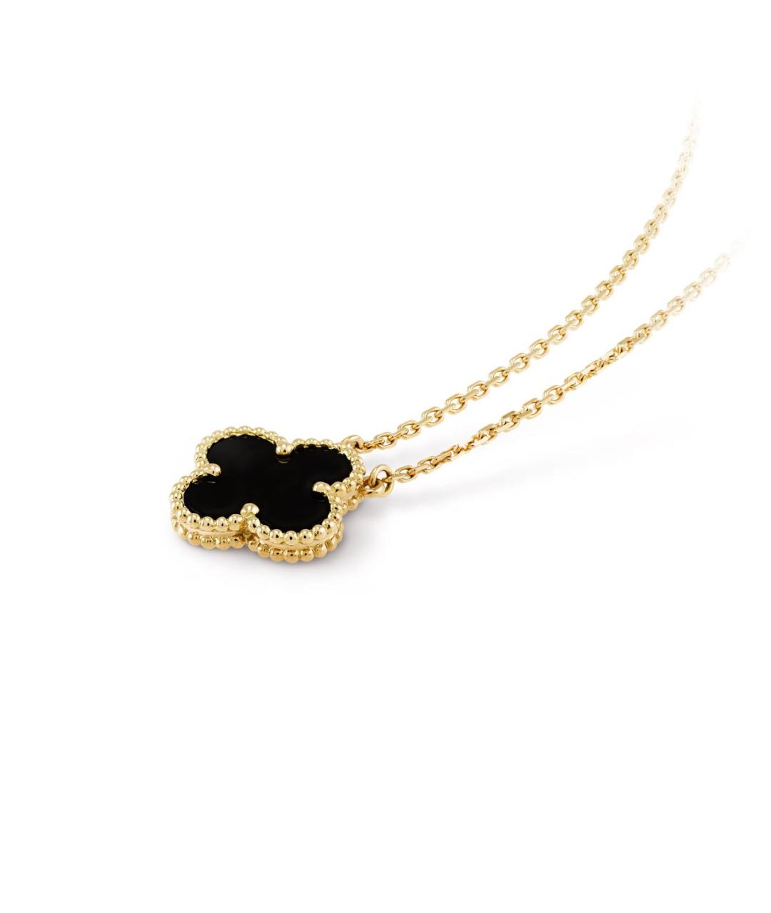 VAN CLEEF & ARPELS Черная подвеска из желтого золота, фото 4