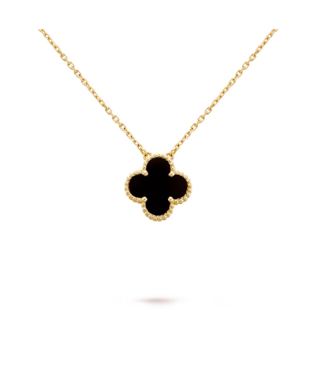 VAN CLEEF & ARPELS Черная подвеска из желтого золота, фото 8