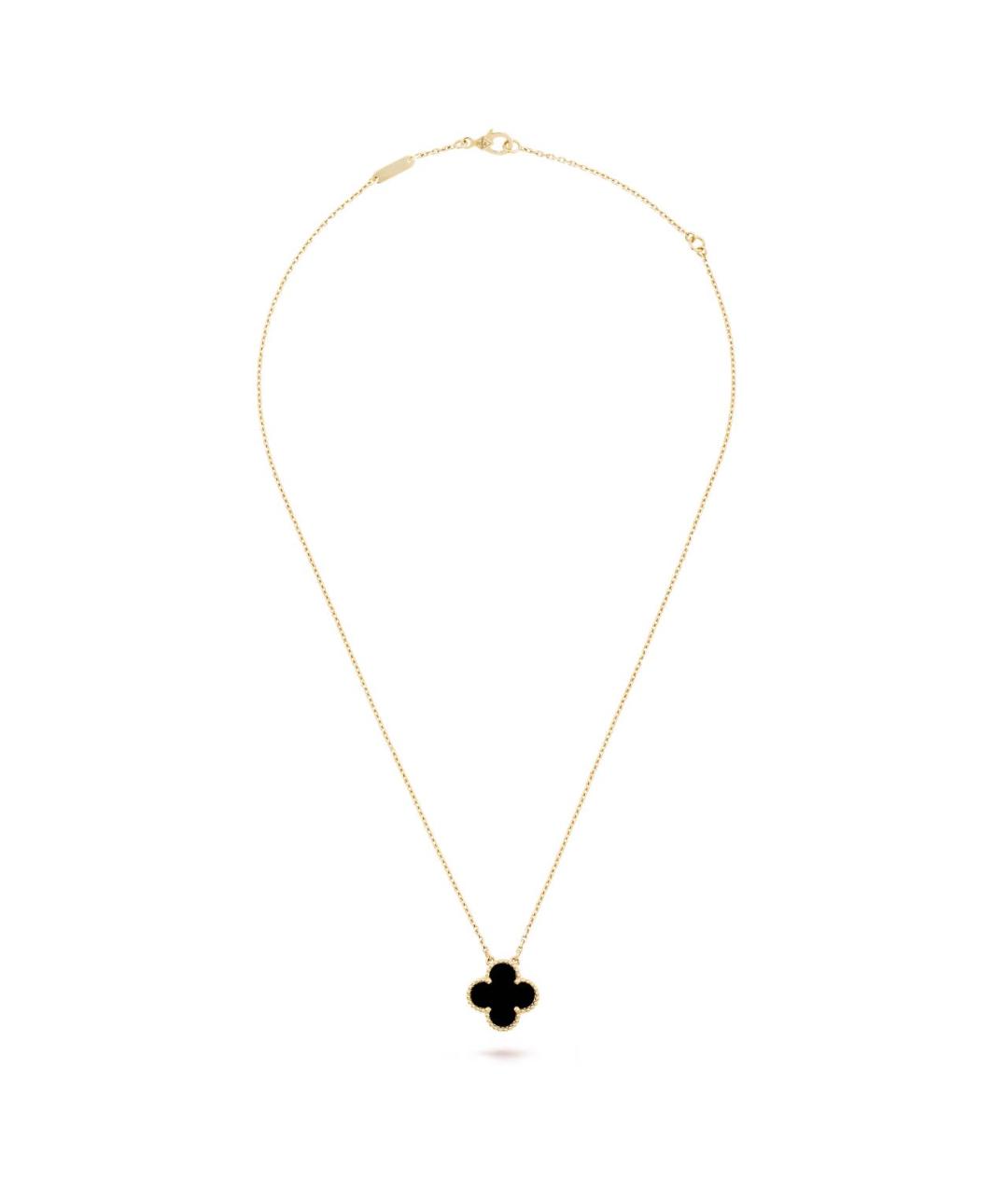 VAN CLEEF & ARPELS Черная подвеска из желтого золота, фото 3