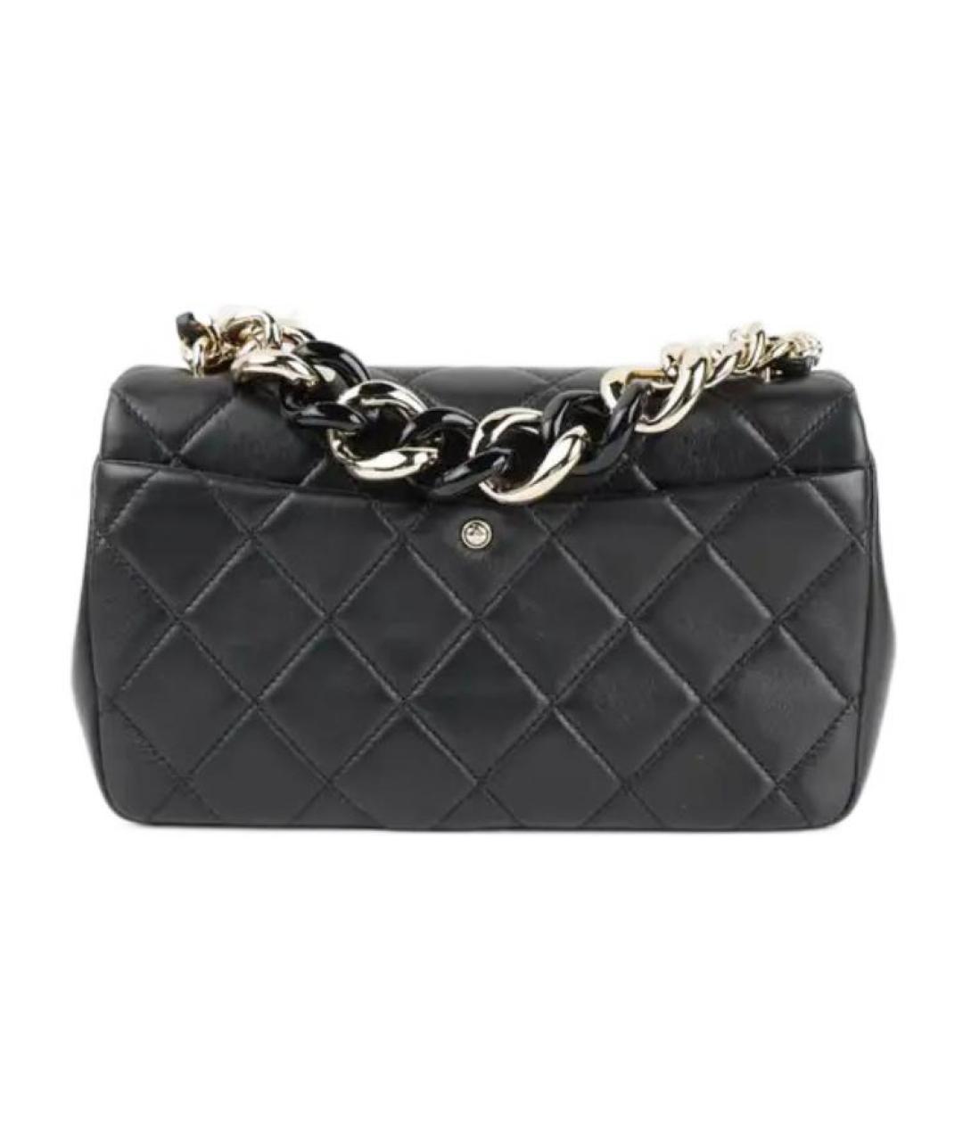CHANEL Черная кожаная сумка через плечо, фото 3