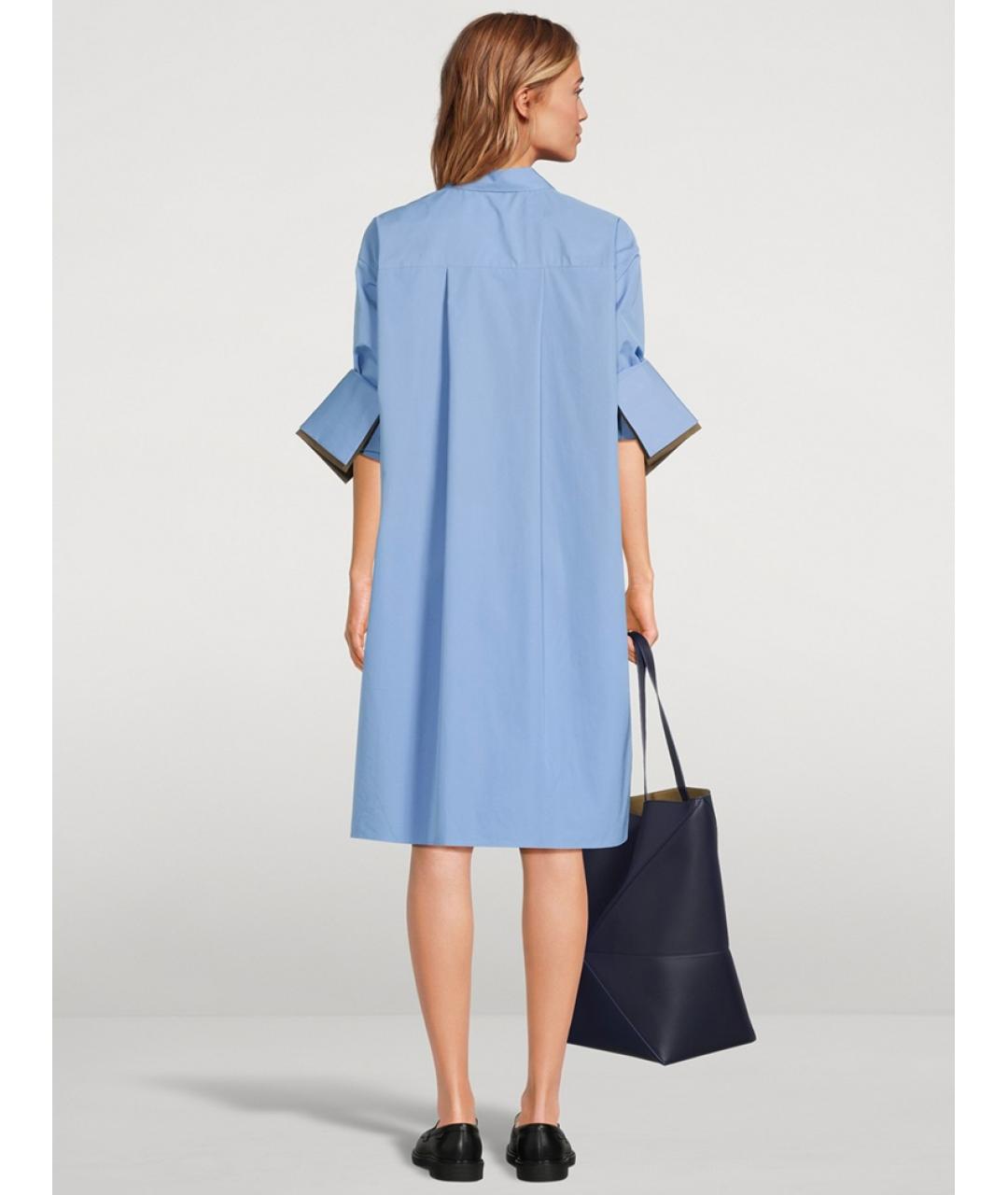 LOEWE Голубое повседневное платье, фото 3