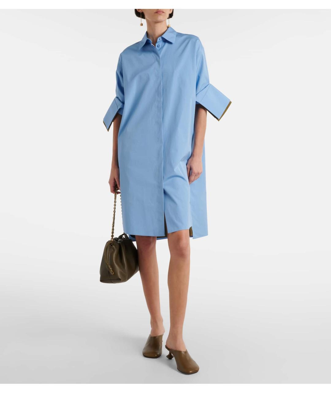 LOEWE Голубое повседневное платье, фото 8