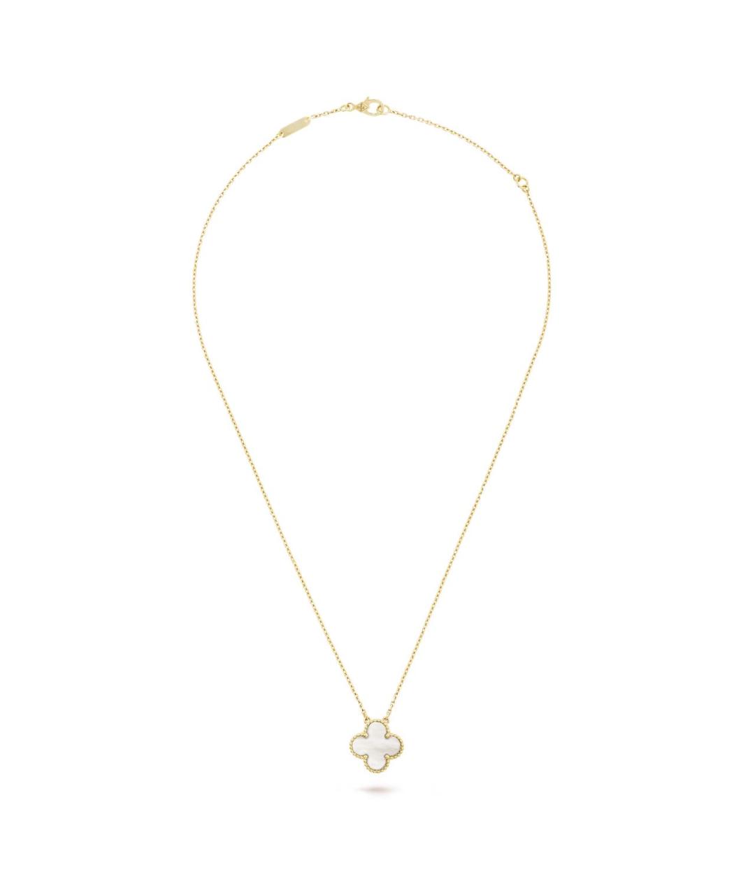 VAN CLEEF & ARPELS Белая подвеска из желтого золота, фото 3
