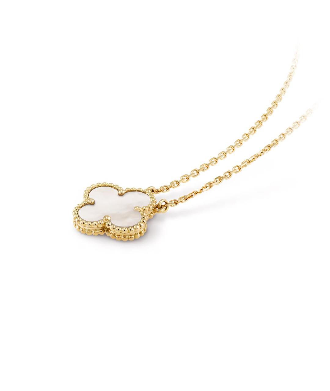 VAN CLEEF & ARPELS Белая подвеска из желтого золота, фото 4