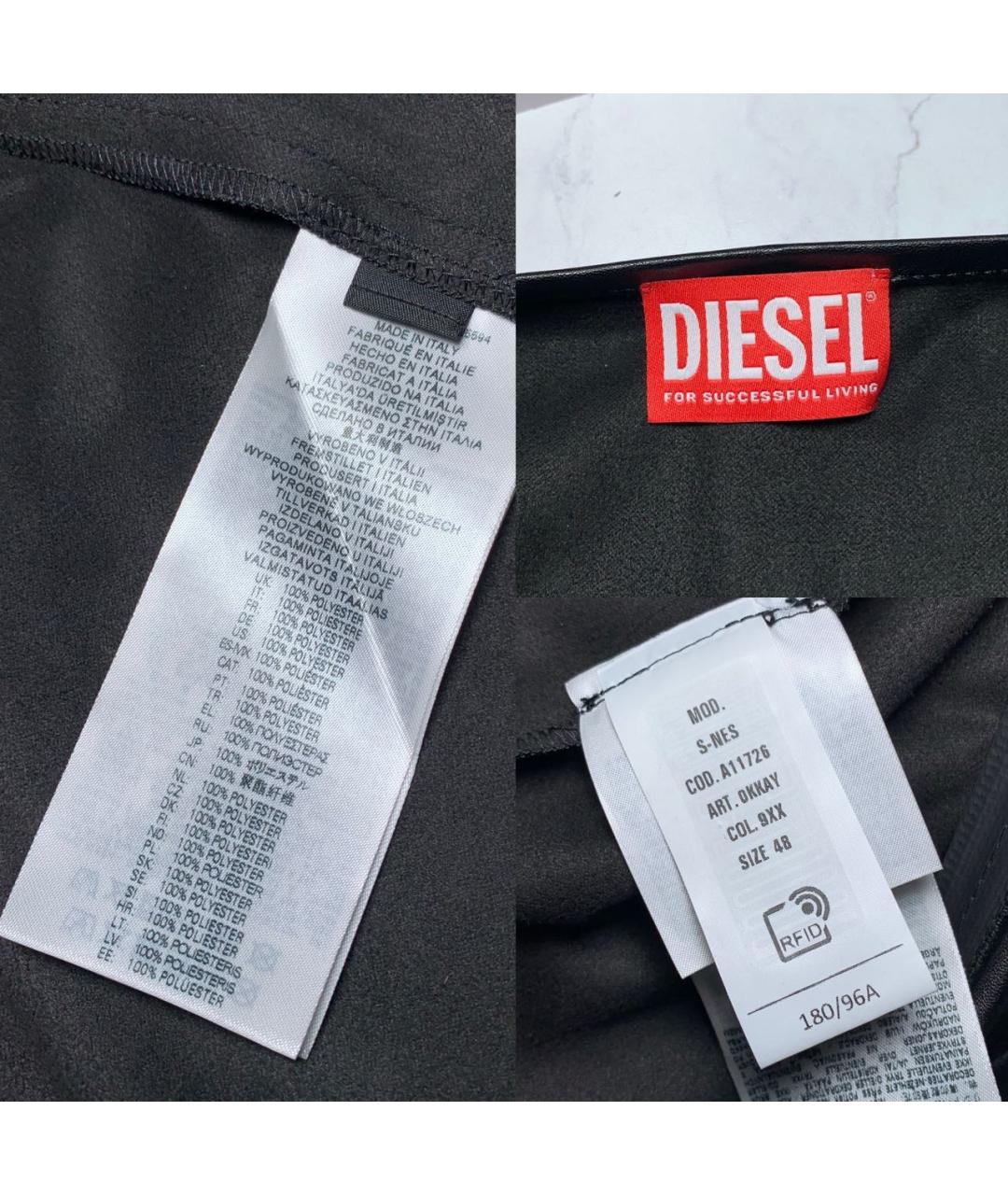 DIESEL Черная полиэстеровая куртка, фото 8