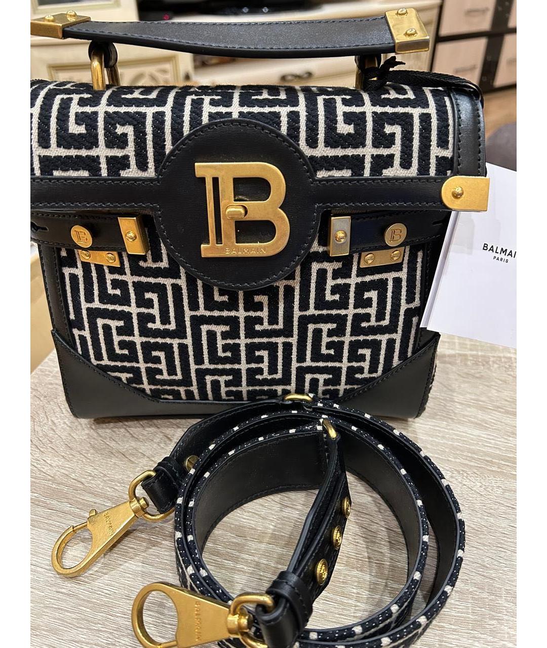 BALMAIN Черная сумка через плечо, фото 3