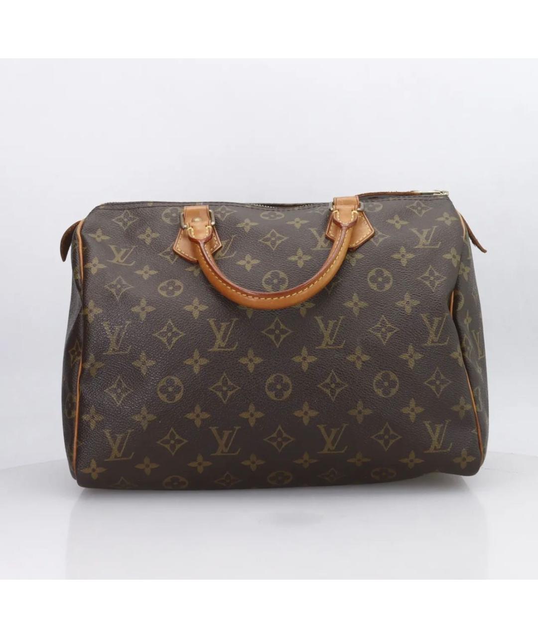 LOUIS VUITTON Коричневая сумка с короткими ручками, фото 3