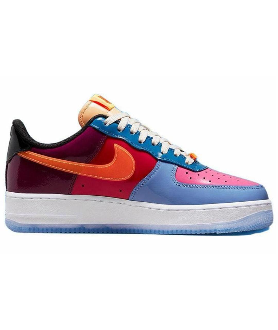 NIKE Мульти низкие кроссовки / кеды из лакированной кожи, фото 6