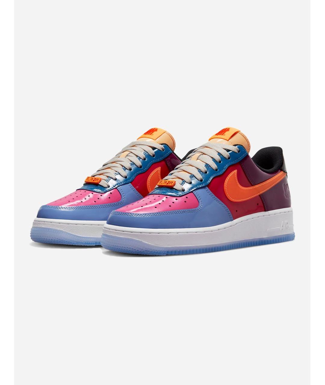 NIKE Мульти низкие кроссовки / кеды из лакированной кожи, фото 2