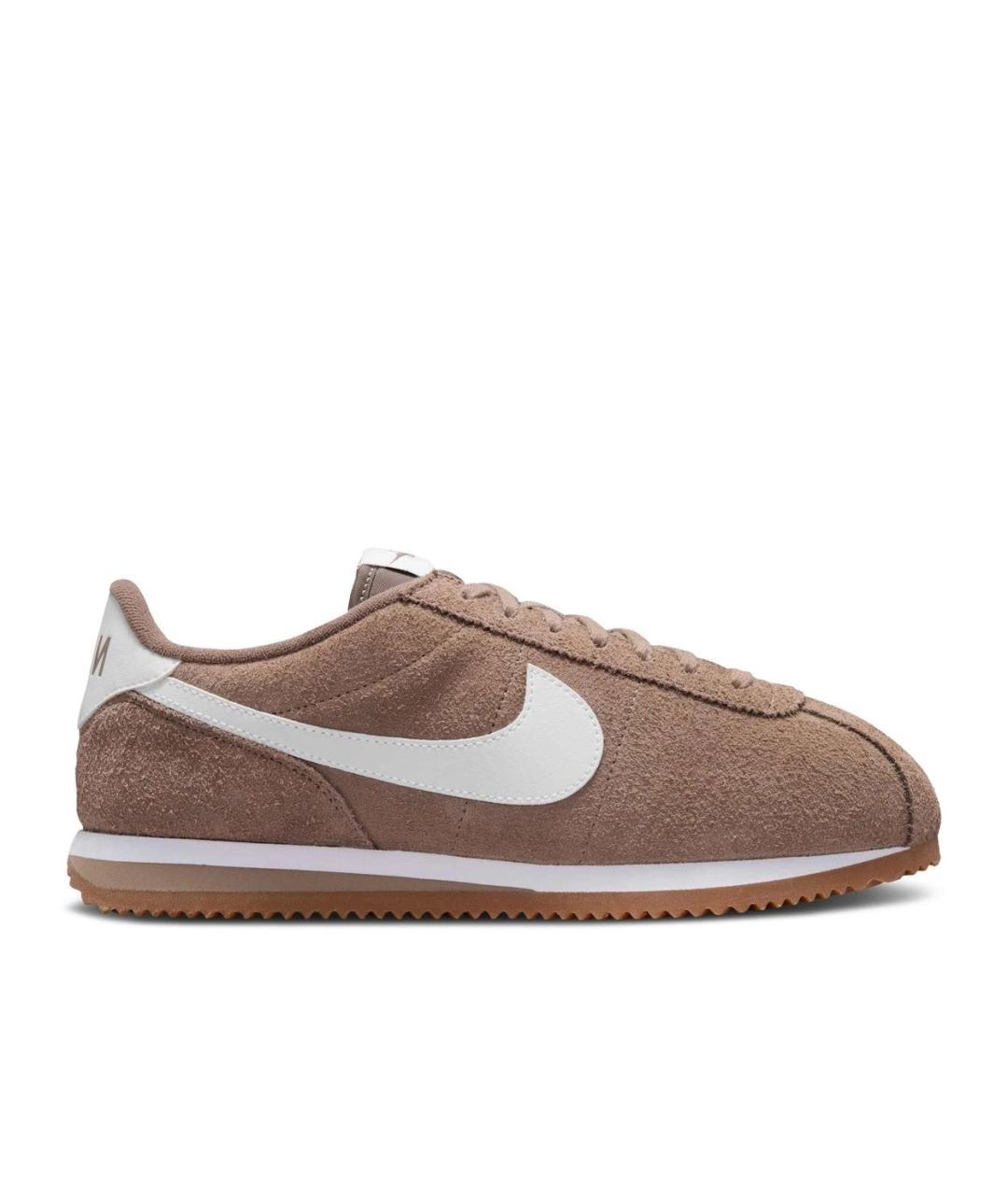 NIKE Коричневые замшевые низкие кроссовки / кеды, фото 1