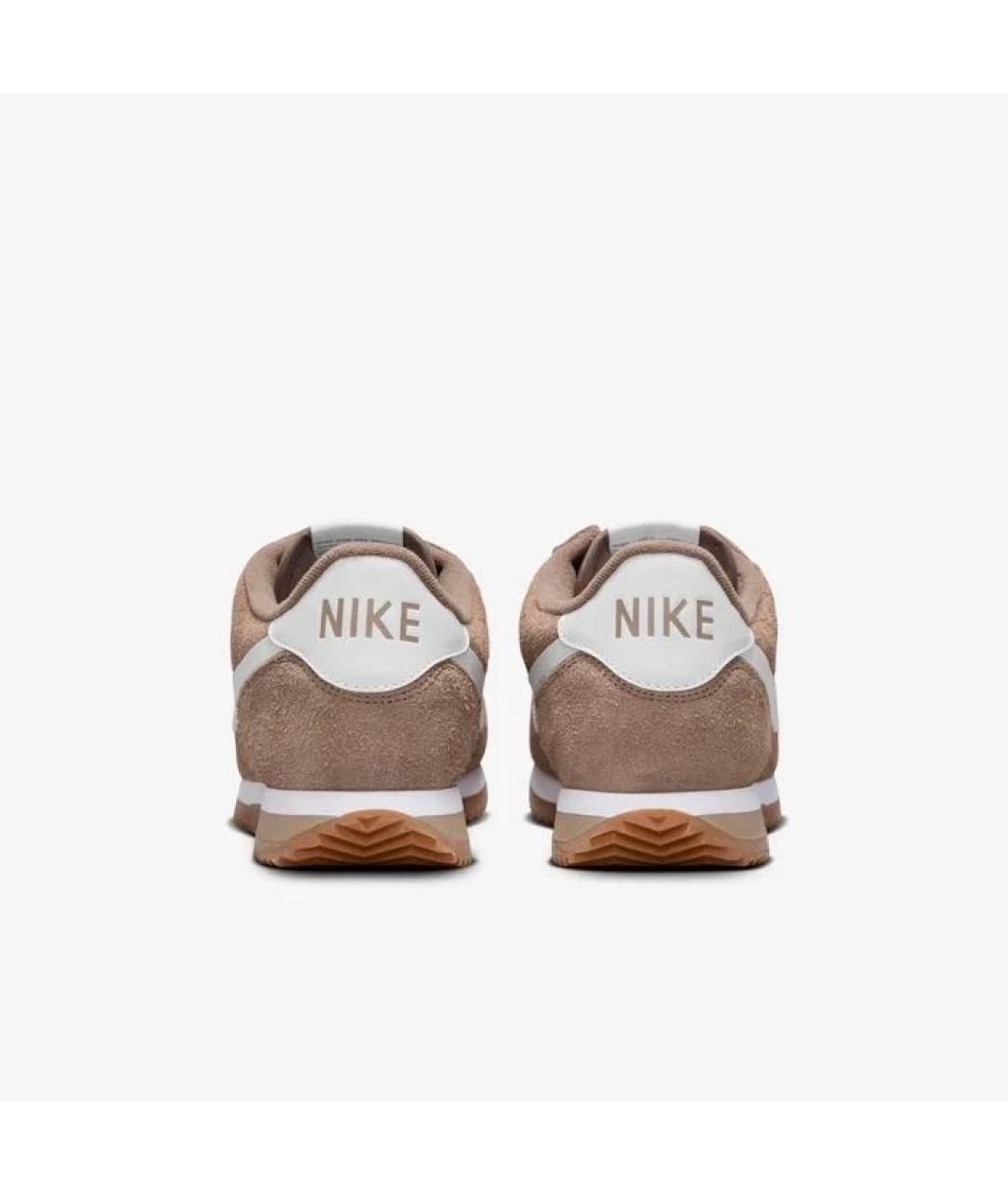 NIKE Коричневые замшевые низкие кроссовки / кеды, фото 4
