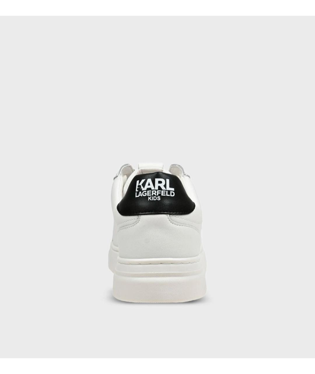 KARL LAGERFELD Белые кожаные кеды, фото 3